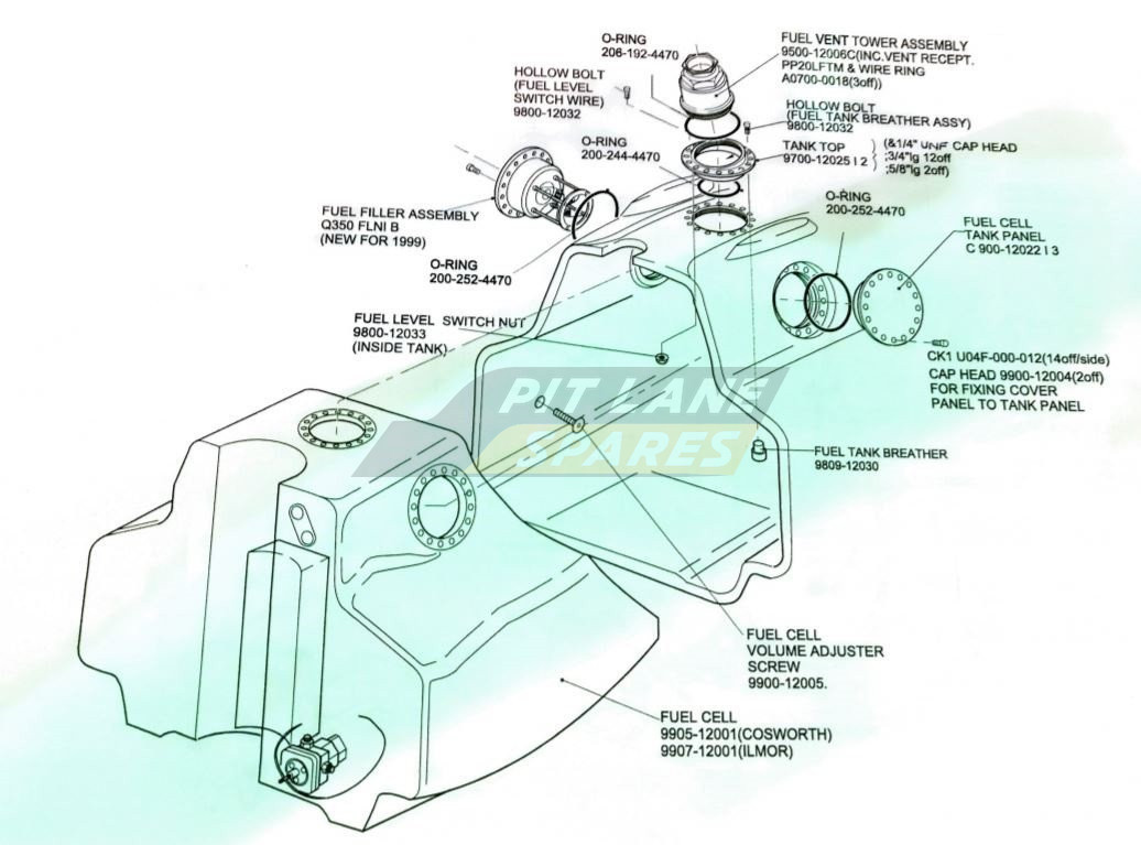  FUEL SYSTEM ASSEMBLY Diagram